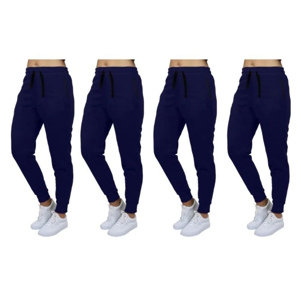 Wicked Stitch Women Loose Fit Joggers Zipper Pocke